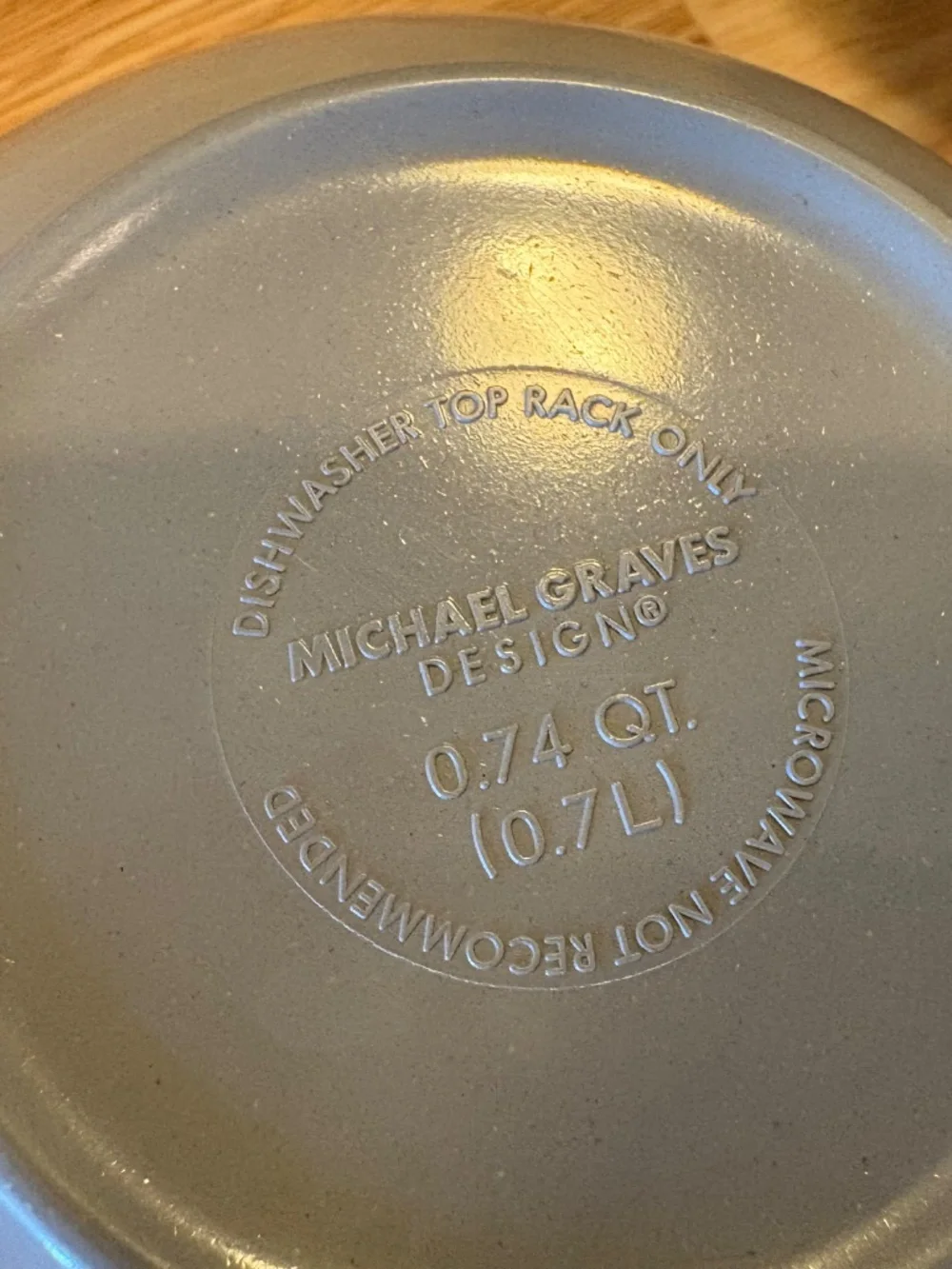 Set of 3 Michael Graves Designs Mixing Bowls Gray